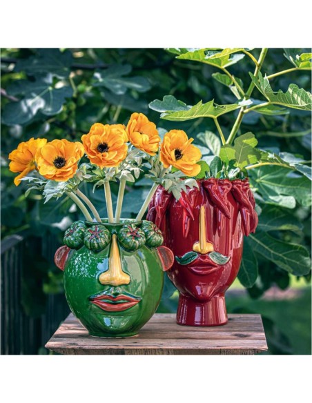 Rituali Domestici - Arciboldo Vaso L Porcellana 22,5X22,5X32 Cm