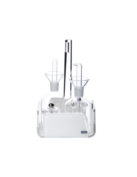 Vesta Home - Menage Cestino Like Water·bianco Monosatinato·14,5 X 14,5 X 23 H Th. 5 Mm