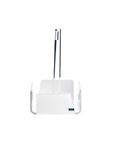 Vesta Home - Menage Cestino Like Water·bianco Monosatinato·14,5 X 14,5 X 23 H Th. 5 Mm