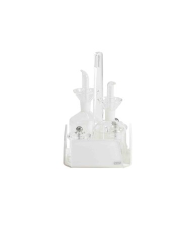 Vesta Home - Menage Cestino Like Water·bianco Monosatinato·14,5 X 14,5 X 23 H Th. 5 Mm