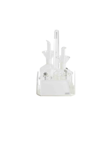 Vesta Home - Menage Cestino Like Water·bianco Monosatinato·14,5 X 14,5 X 23 H Th. 5 Mm