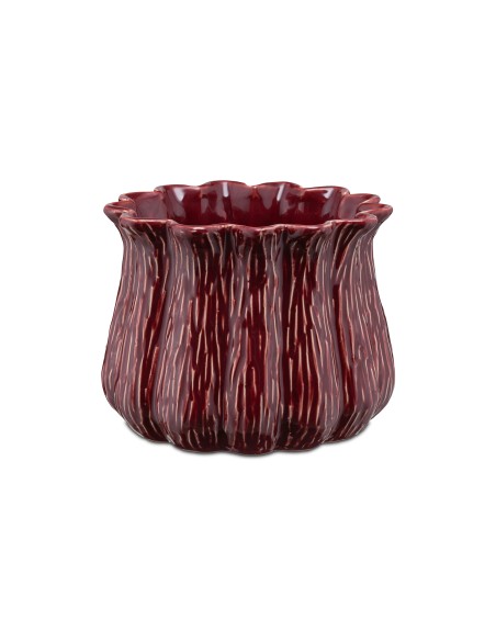 Rituali Domestici - Benesto Cachepot L Rosso Ceramica 20,6X20,6X15,6