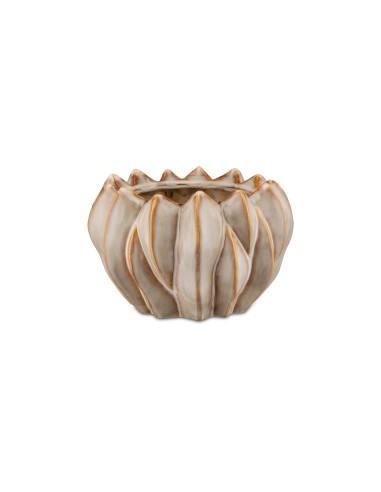 Rituali Domestici - Brassica Cachepot L Crema Stoneware Ø26x16 Cm