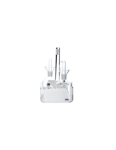 Vesta Home - Menage Cestino Like Water·bianco Monosatinato·14,5 X 14,5 X 23 H Th. 5 Mm