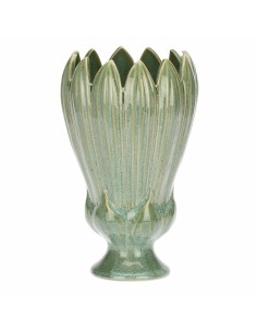 Rituali Domestici - Crocus Vaso Verde L Stoneware 16*16*26.5 2