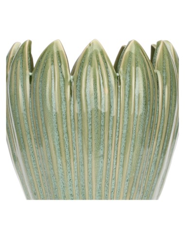 Rituali Domestici - Crocus Vaso Verde L Stoneware 16*16*26.5