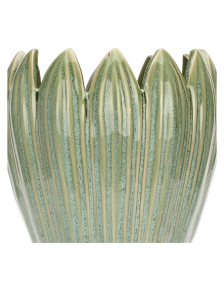 Rituali Domestici - Crocus Vaso Verde L Stoneware 16*16*26.5