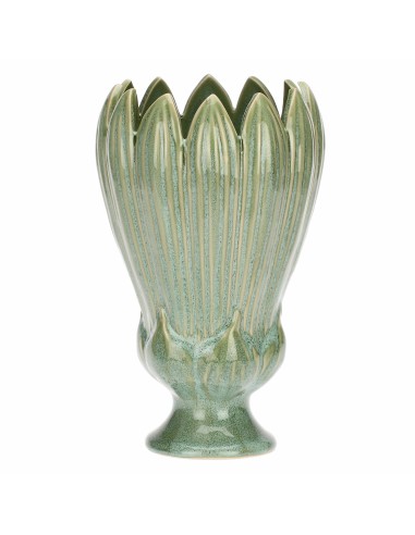 Rituali Domestici - Crocus Vaso Verde L Stoneware 16*16*26.5