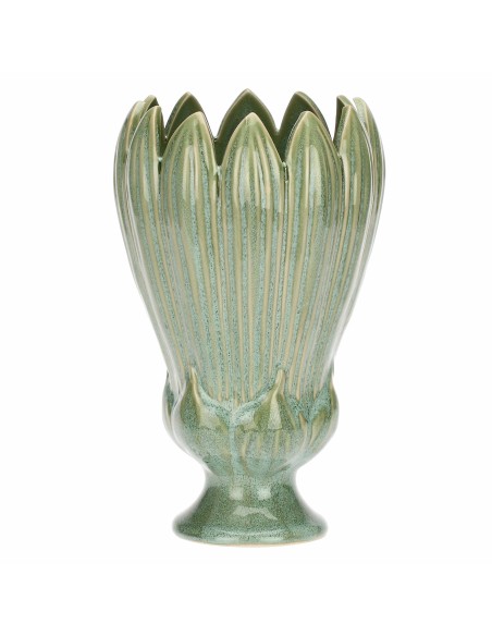 Rituali Domestici - Crocus Vaso Verde L Stoneware 16*16*26.5