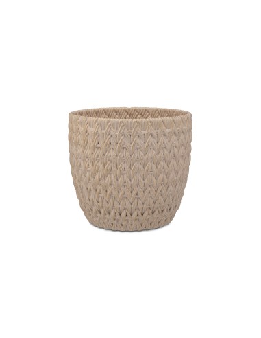 Rituali Domestici - Doppiamaglia Cachepot Bianco/oro L Cemento 20*20*18.5