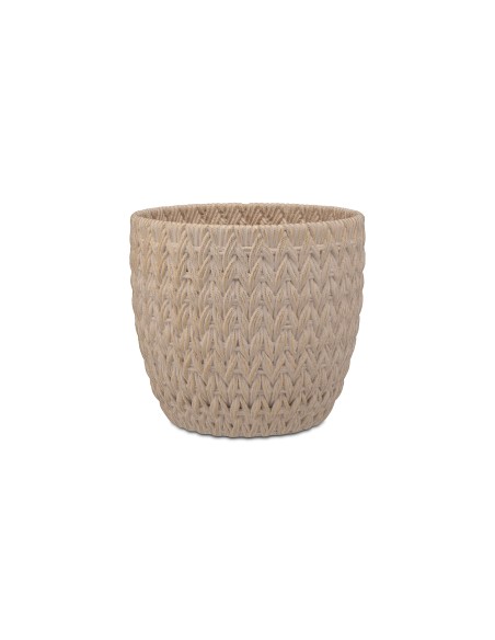 Rituali Domestici - Doppiamaglia Cachepot Bianco/oro L Cemento 20*20*18.5