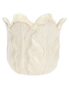 Rituali Domestici - Dordogna Cachepot Bianco L Stoneware 20X20X17 Cm