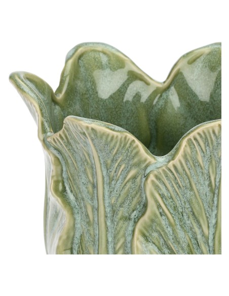 Rituali Domestici - Dordogna Cachepot Verde L Stoneware 20X20X17 Cm