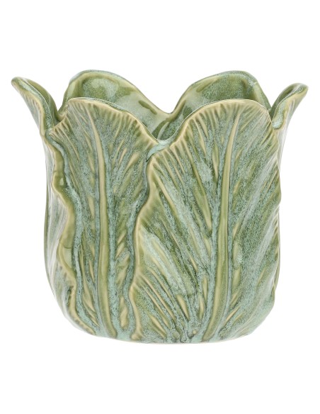 Rituali Domestici - Dordogna Cachepot Verde L Stoneware 20X20X17 Cm