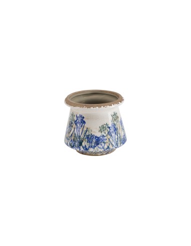 Rituali Domestici - Eden Cachepot Blu S Ceramica 14,5X14,5X13 Cm