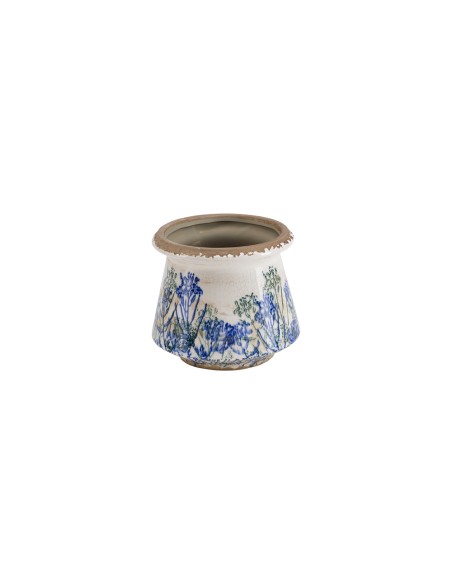 Rituali Domestici - Eden Cachepot Blu S Ceramica 14,5X14,5X13 Cm