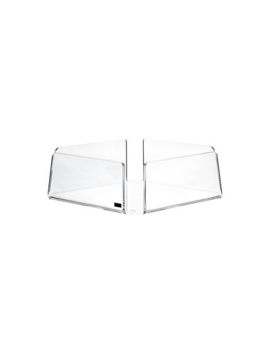 Vesta Home - Portatovaglioli Grande Like Water·trasparente·21,5 X 21,5 X 7,5 H Th. 5 Mm