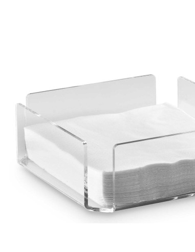 Vesta Home - Portatovaglioli Grande Like Water·trasparente·21,5 X 21,5 X 7,5 H Th. 5 Mm
