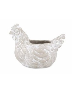 Rituali Domestici - Ioete Cachepot Gallina Cemento 25x15x20 Cm