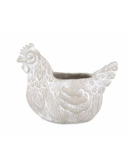Rituali Domestici - Ioete Cachepot Gallina Cemento 25x15x20 Cm