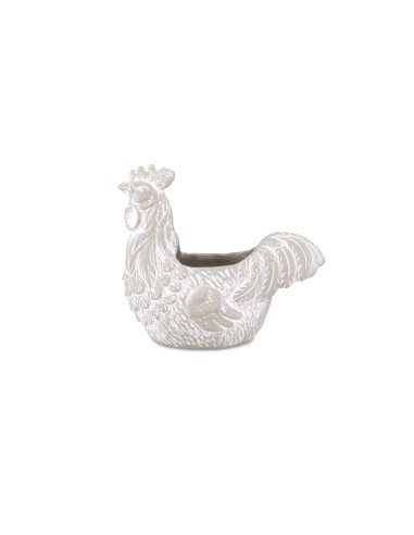 Rituali Domestici - Ioete Cachepot Gallo Cemento 26.5x14x23.5 Cm