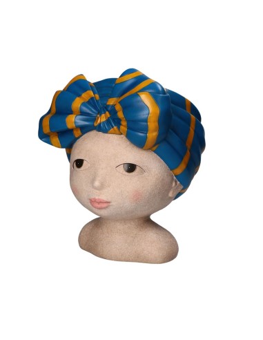 Rituali Domestici - Medea Turbante - Occhi Aperti Cachepot Resina 20x19x34h Cm