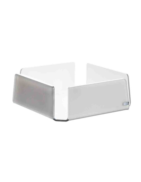 Vesta Home - Portatovaglioli Grande Like Water·tortora Monosatinato·21,5 X 21,5 X 7,5 H Th. 5 Mm