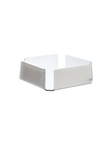 Vesta Home - Portatovaglioli Grande Like Water·tortora Monosatinato·21,5 X 21,5 X 7,5 H Th. 5 Mm