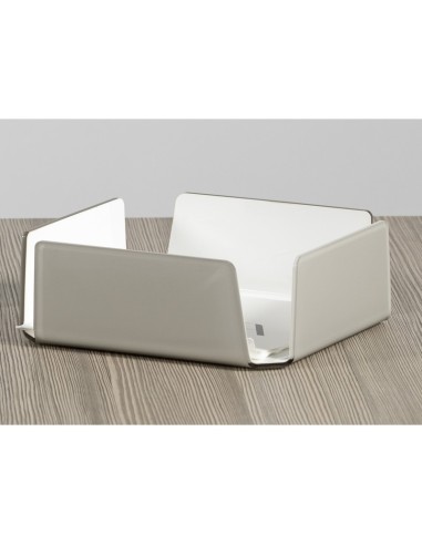 Vesta Home - Portatovaglioli Grande Like Water·tortora Monosatinato·21,5 X 21,5 X 7,5 H Th. 5 Mm