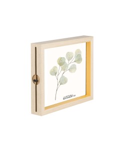 Rituali Domestici - Senzafiltri Portaf Double Giallo 18x23cm Legno 21*4*26CM