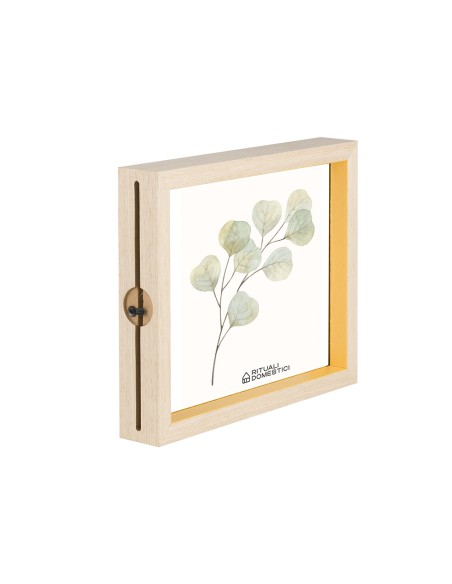 Rituali Domestici - Senzafiltri Portaf Double Giallo 18x23cm Legno 21*4*26CM