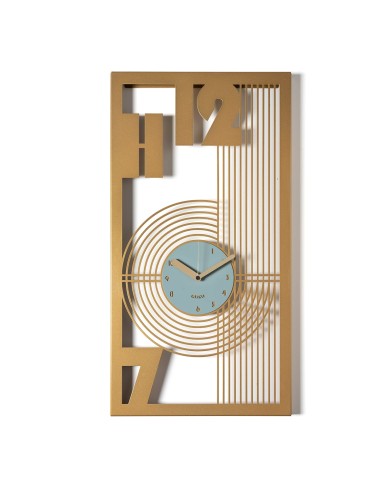 Arti & Mestieri - Orologio classico Gropius-40x75h cm-oro laccato/verde marino