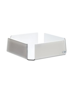 Vesta Home - Portatovaglioli Medio Like Water·tortora Monosatinato·18,5 X 18,5 X 6 H Th. 5 Mm 2