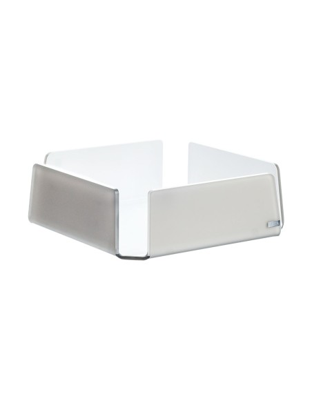 Vesta Home - Portatovaglioli Medio Like Water·tortora Monosatinato·18,5 X 18,5 X 6 H Th. 5 Mm