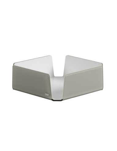 Vesta Home - Portatovaglioli Medio Like Water·tortora Monosatinato·18,5 X 18,5 X 6 H Th. 5 Mm