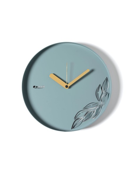 Arti & Mestieri - Orologio minimal Alba-⌀-verde marino 30cm, 4cm di spessore