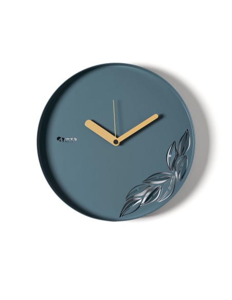 Arti & Mestieri - Orologio minimal Alba-⌀-petrolio 30cm, 4cm di spessore