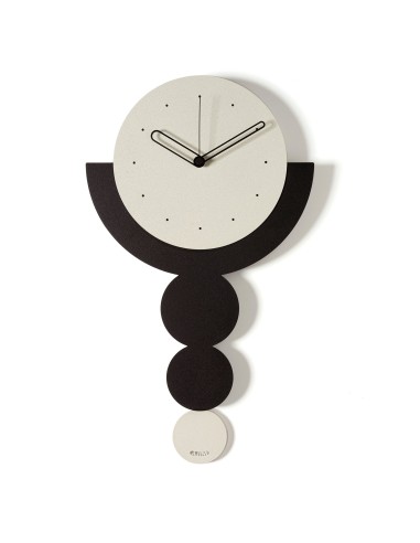 Arti & Mestieri - Orologio a pendolo Trilogy-29x49,5h cm-avorio/ nero/avorio