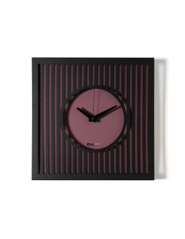 Arti & Mestieri - Orologio da parete elegante Tiffany piccolo-35x35h cm-nero/ametista