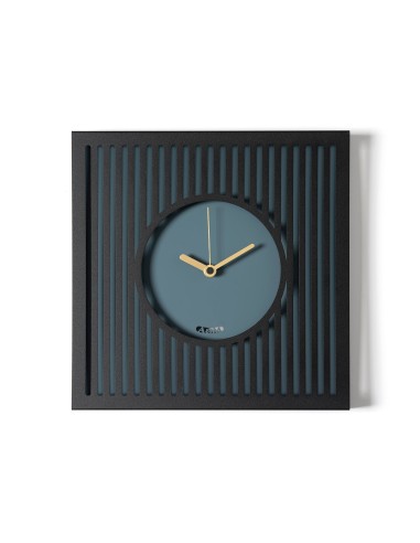 Arti & Mestieri - Orologio da parete elegante Tiffany piccolo-35x35h cm-nero/petrolio