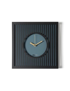 Arti & Mestieri - Orologio da parete elegante Tiffany piccolo-35x35h cm-nero/petrolio