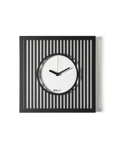 Arti & Mestieri - Orologio da parete elegante Tiffany piccolo-35x35h cm-nero/bianco marmo