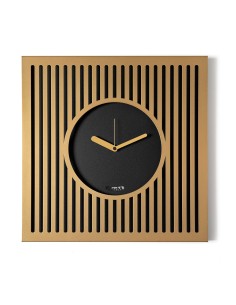 Arti & Mestieri - Orologio da parete elegante Tiffany grande-50x50h cm-oro laccato/nero