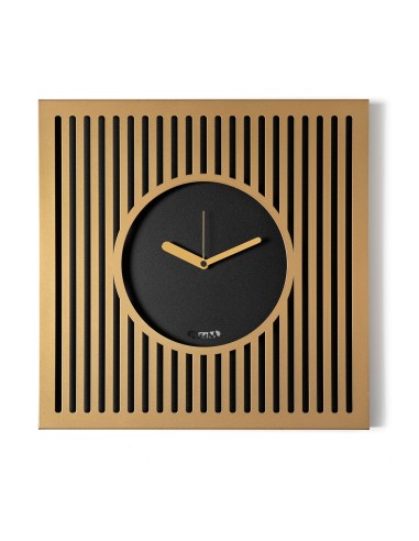 Arti & Mestieri - Orologio da parete elegante Tiffany grande-50x50h cm-oro laccato/nero