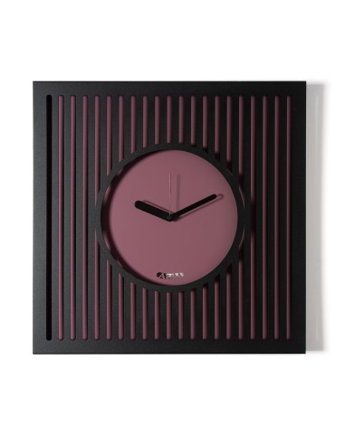 Arti & Mestieri - Orologio da parete elegante Tiffany grande-50x50h cm-nero/ametista