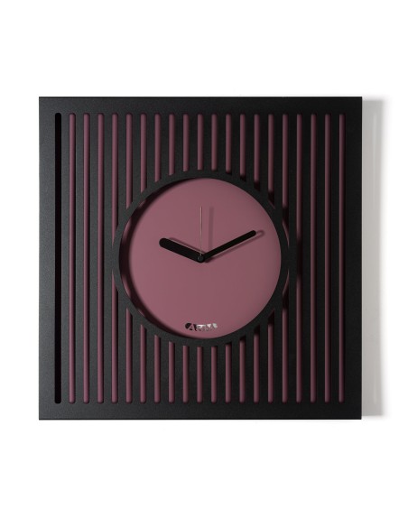 Arti & Mestieri - Orologio da parete elegante Tiffany grande-50x50h cm-nero/ametista