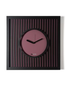 Arti & Mestieri - Orologio da parete elegante Tiffany grande-50x50h cm-nero/ametista 2