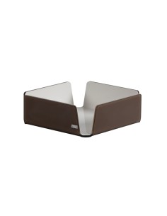 Vesta Home - Portatovaglioli Medio Like Water·marrone Monosatinato·18,5 X 18,5 X 6 H Th. 5 Mm 2