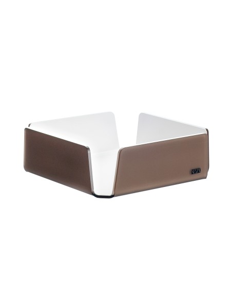 Vesta Home - Portatovaglioli Medio Like Water·marrone Monosatinato·18,5 X 18,5 X 6 H Th. 5 Mm