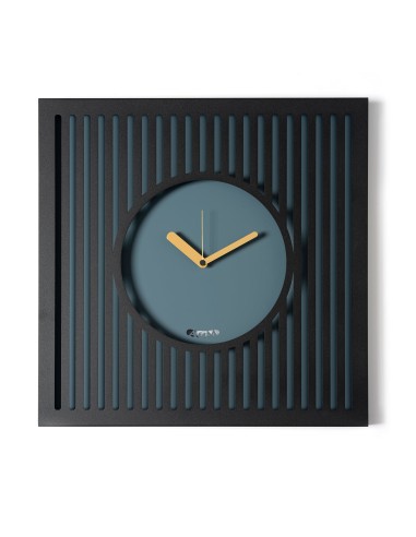 Arti & Mestieri - Orologio da parete elegante Tiffany grande-50x50h cm-nero/petrolio